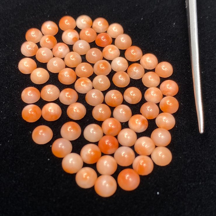 il fullxfull.3166957847 s1vs scaled Pink Coral Round Shape Cabochon Loose Gemstones in Sizes from 2mm to 10mm for Jewellery Making