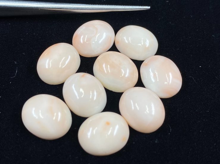 il fullxfull.3166977119 3vqr scaled Pink Coral Oval Cabochon Gemstones in Assorted Sizes From 4x3mm to 12x10mm For Jewellery Making