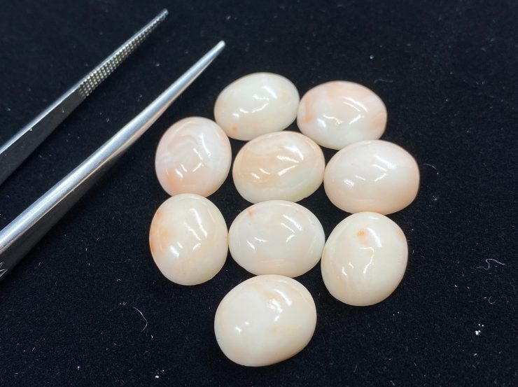 il fullxfull.3166977153 k11q scaled Pink Coral Oval Cabochon Gemstones in Assorted Sizes From 4x3mm to 12x10mm For Jewellery Making