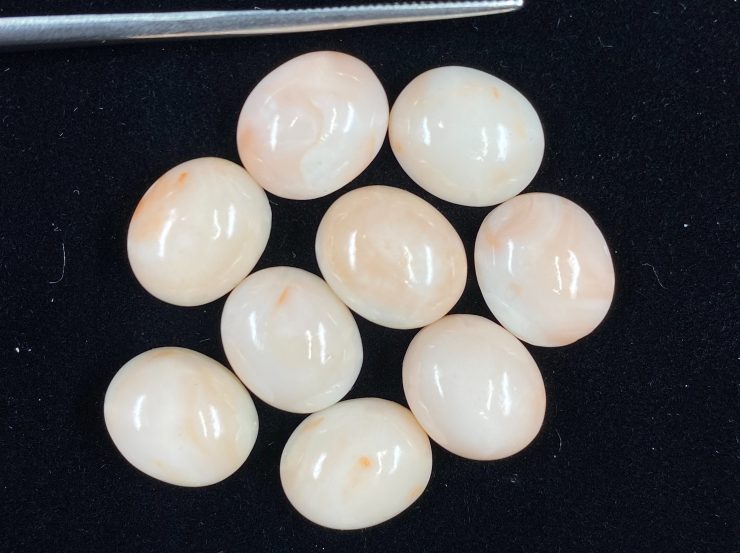 il fullxfull.3166977203 i149 scaled Pink Coral Oval Cabochon Gemstones in Assorted Sizes From 4x3mm to 12x10mm For Jewellery Making