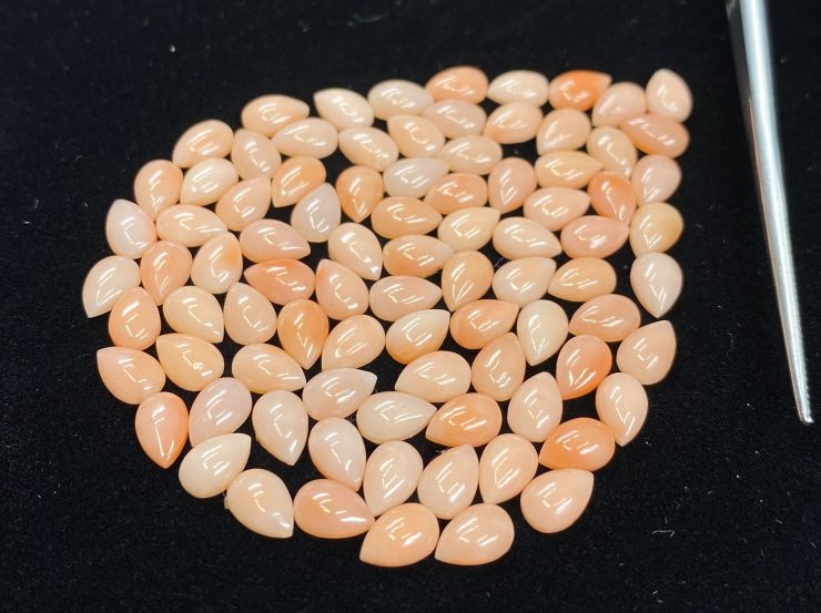 il fullxfull.3166993073 iu2p scaled Pink Coral (Japan) Pear Shape Cabochon Loose Gemstone Pieces in 6x4mm for Jewellery Making