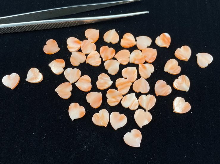 il fullxfull.3167041047 17ys 1 scaled Pink Coral Heart Shape Flat Loose Gemstones in 5mm For Jewellery Making