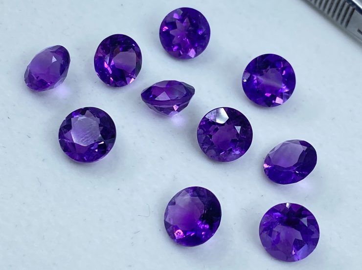 il fullxfull.3168836319 6v2z scaled Amethyst (African) Faceted Round Shape First Quality Loose Gemstones in Sizes from 1.75mm to 12mm for Jewellery Making