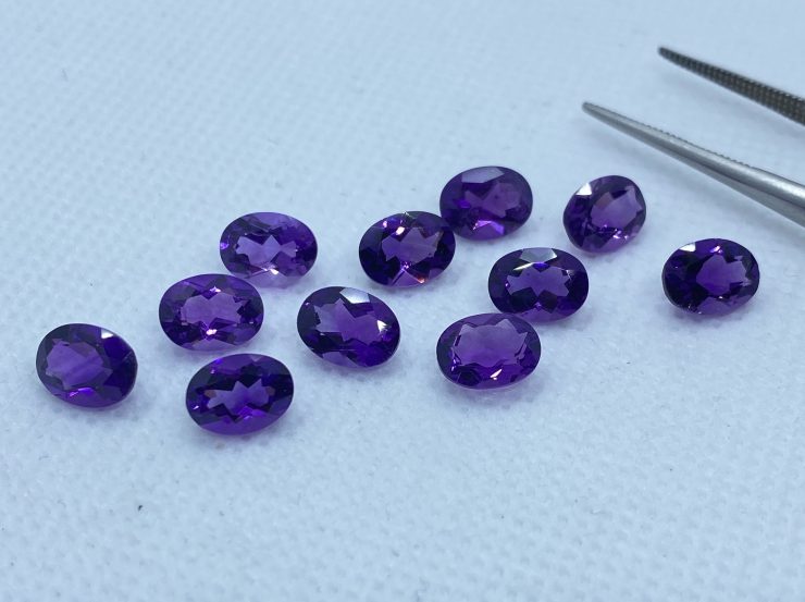 il fullxfull.3168865917 4eok scaled Amethyst (African) Faceted Oval First Quality in Assorted Sizes from 4x3mm to 20x15mm