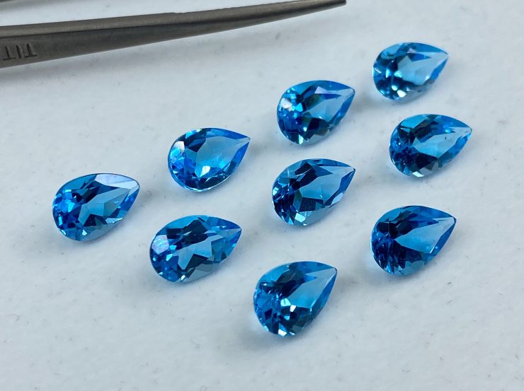 il fullxfull.3168912721 2kb5 scaled Swiss Blue Topaz Faceted Pear Shape Loose Gemstones in 5x3mm, 6x4mm, 9x6mm & 12x8mm for Jewellery Making