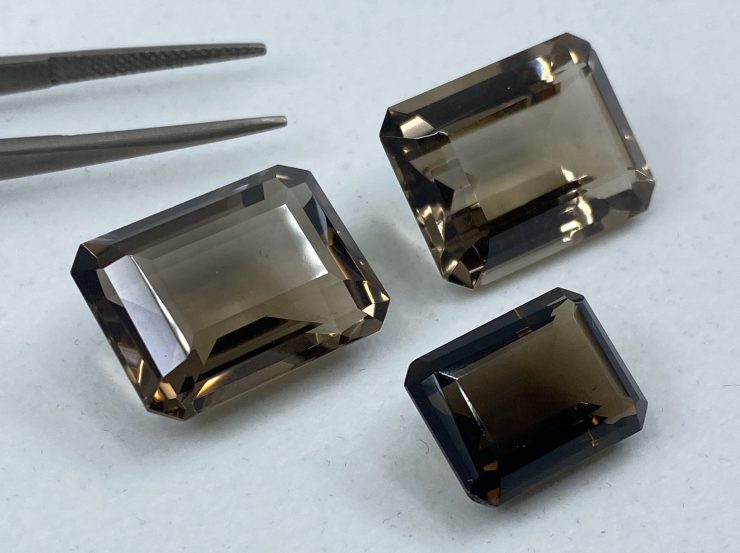 il fullxfull.3170204531 c7iy scaled Smoky Quartz Faceted Octagon Loose Gemstones In Assorted Sizes From 8x6mm To 22x16mm For Jewellery Making