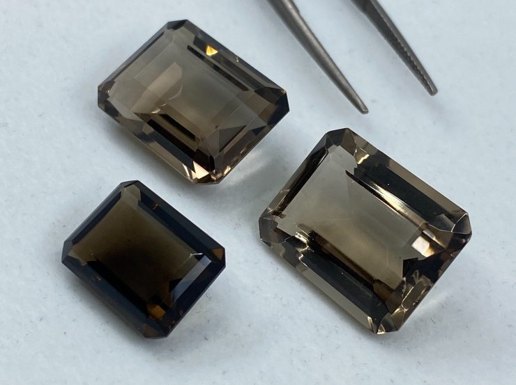 il fullxfull.3170204665 ro1p scaled Smoky Quartz Faceted Octagon Loose Gemstones In Assorted Sizes From 8x6mm To 22x16mm For Jewellery Making