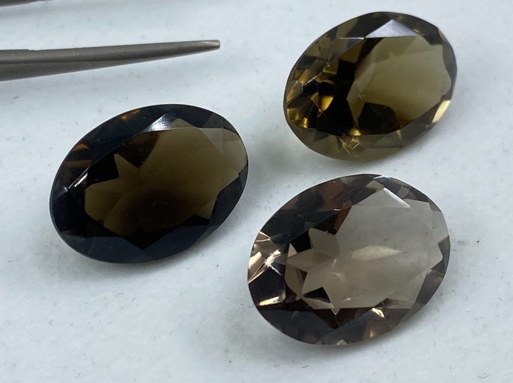 il fullxfull.3170208303 mor0 scaled Smoky Quartz Faceted Oval Shape Loose Gemstones In Assorted Sizes From 6x4mm To 25x18mm For Jewellery Making