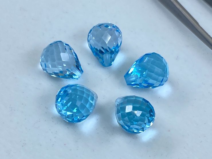 il fullxfull.3173494783 p1xo scaled Sky Blue Topaz Faceted Half Drilled Teardrop Briolette Loose Gemstone Beads in 8x5mm, 9x6mm & 10x7mm for Jewellery Making