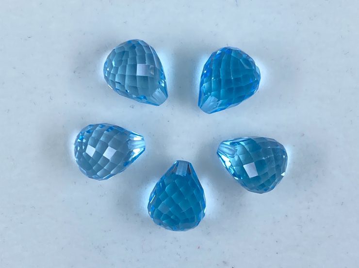 il fullxfull.3173494801 7957 scaled Sky Blue Topaz Faceted Half Drilled Teardrop Briolette Loose Gemstone Beads in 8x5mm, 9x6mm & 10x7mm for Jewellery Making