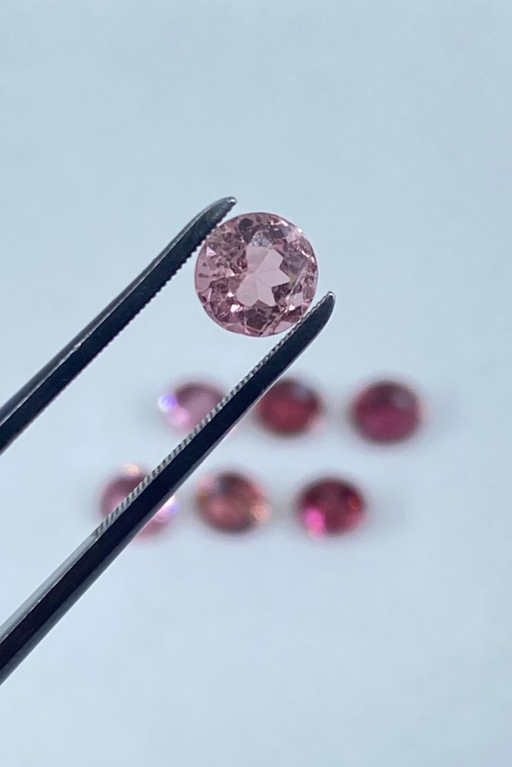 il fullxfull.3175392550 trmd scaled Pink Tourmaline Faceted Round Gemstones in Assorted Sizes from 2mm to 4.75mm for Jewellery Making