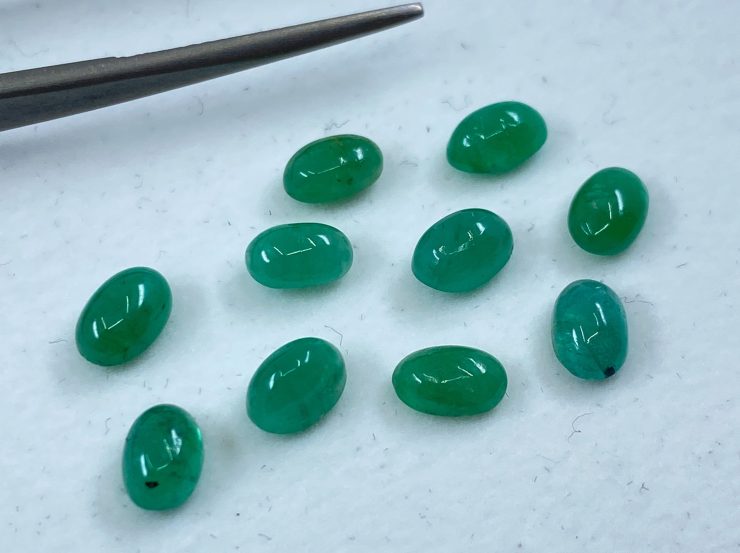 il fullxfull.3175841845 lfsr scaled Emerald Cabochon Oval Shape Loose Gemstones in 4x3mm, 5x3mm, 5x4mm & 6x4mm for Jewellery Making