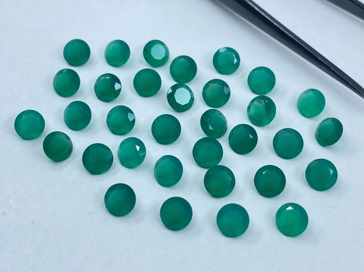 il fullxfull.3177569362 h3k7 scaled Green Agate Faceted Round Shape Gemstones in Assorted Sizes from 1.25mm to 6mm for Jewellery Making