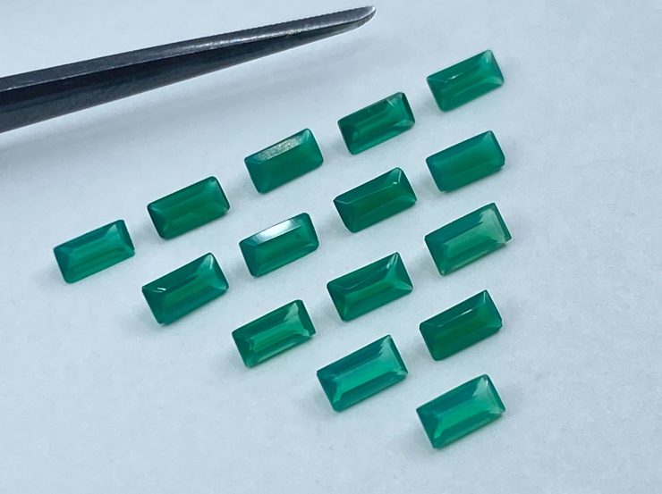 il fullxfull.3177610500 h6fo scaled Faceted Green Agate Baguette Shape Gemstones in 4x2mm for Jewellery Making