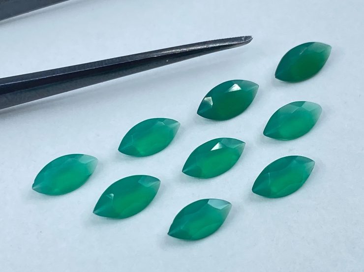 il fullxfull.3177664630 c1q4 scaled Faceted Green Agate Marquise Shape Gemstones in Assorted Sizes from 4x2mm to 12x6mm for Jewellery Making