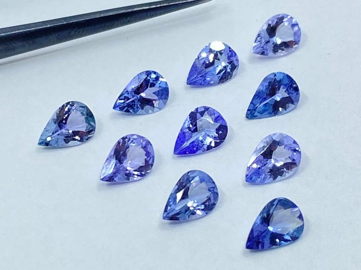 il fullxfull.3177775516 ehns scaled Tanzanite Faceted Pear Shape Loose Gemstones in 5x3mm, 6x4mm and 7x5mm for Jewellery Making