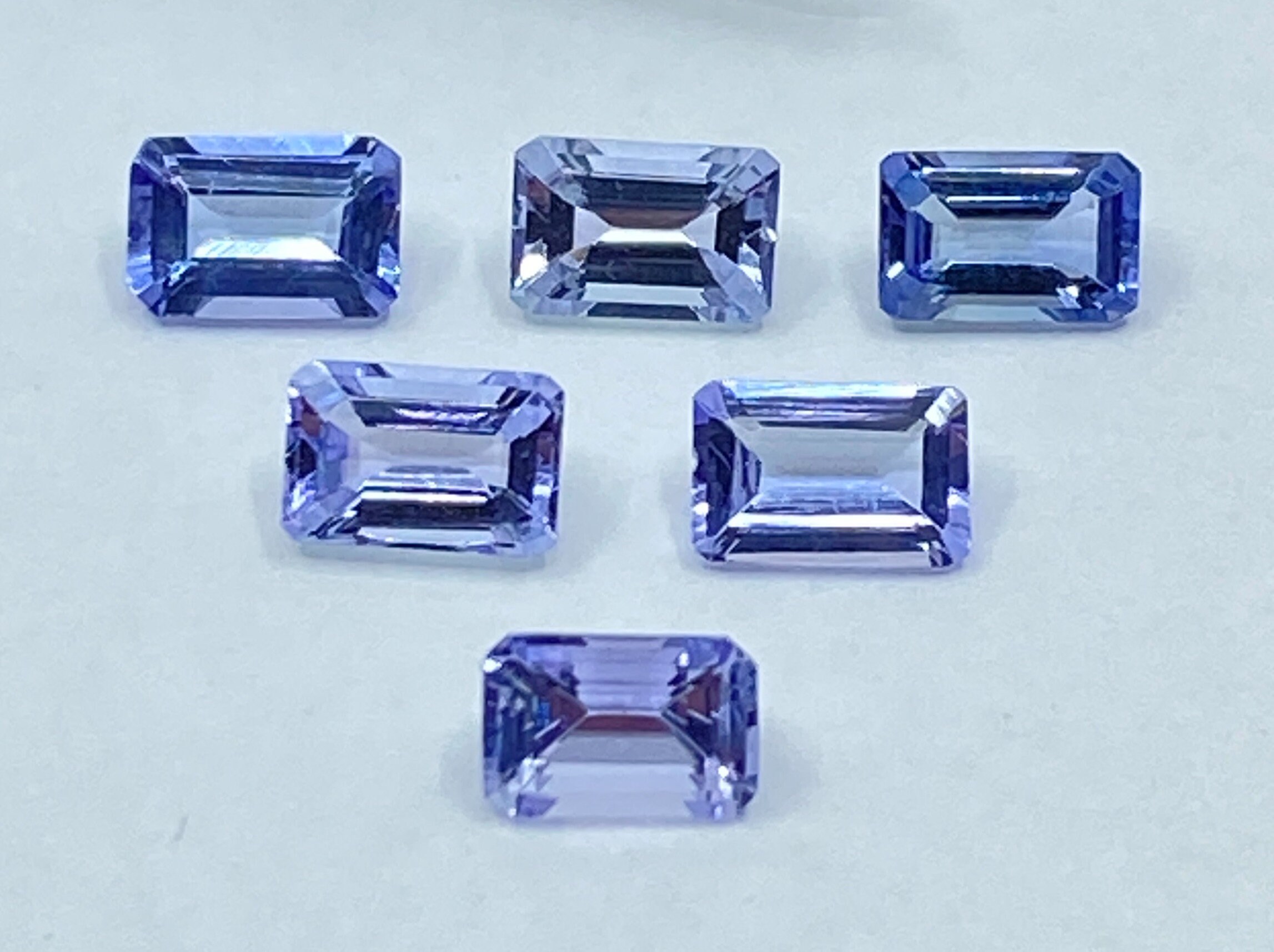 Tanzanite Faceted Octagon Shape Loose Gemstones in 4x3mm, 5x3mm and 6x4mm for Jewellery Making