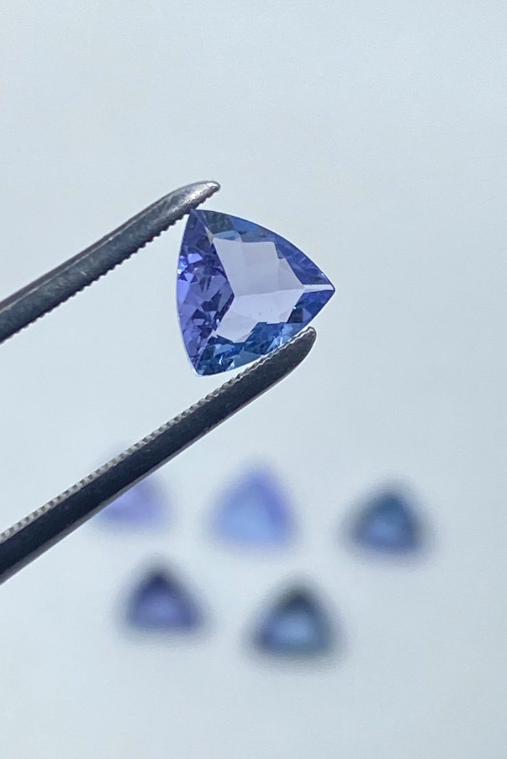 il fullxfull.3179135528 58s9 scaled Tanzanite Faceted Trillion Shape Loose Gemstones in 5mm and 6mm for Jewellery Making