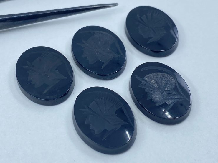 il fullxfull.3179161892 i3qu scaled Black Onyx Roman Soldier Head Intaglio Oval SBBT Gemstones in 12x10mm, 14x10mm & 20x15mm for Jewellery Making