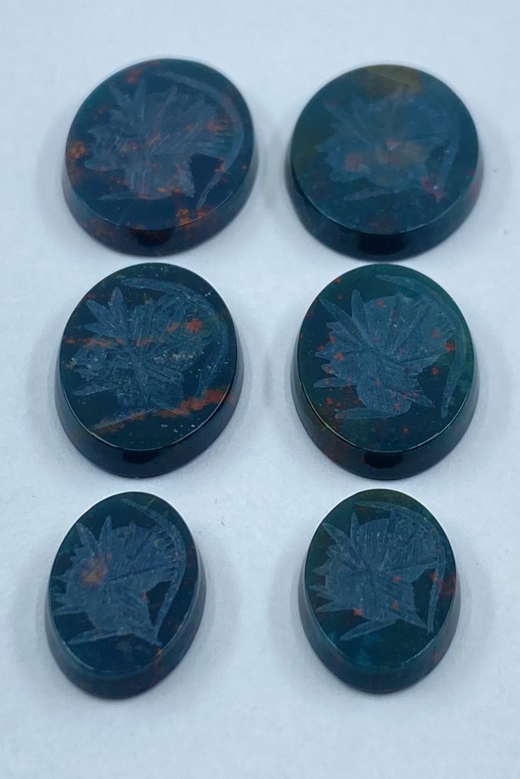 il fullxfull.3179211780 43zm scaled Bloodstone Roman Soldier Head Intaglio Oval SBBT Gemstones in Assorted Sizes from 10x8mm to 20x15mm for Jewellery Making