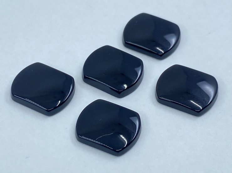 il fullxfull.3179380936 hr59 scaled Flat Black Onyx Short Rounded Rectangle (Short Bottle) SBBT Gemstones in 7x5mm, 8x6mm and 12x10mm for Jewellery Making