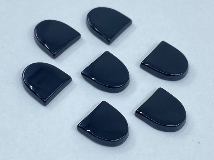 il fullxfull.3179410070 aw4l scaled Flat Black Onyx Half Oval D Shape SBBT Gemstones in 5x5.5mm & 6x6.5mm for Jewellery Making