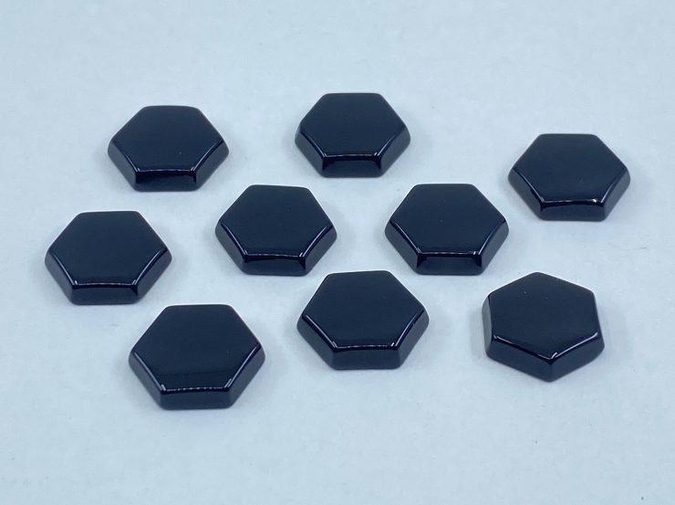 il fullxfull.3179432294 54z8 scaled Flat Black Onyx Hexagon SBBT Gemstones in 10mm for Jewellery Making