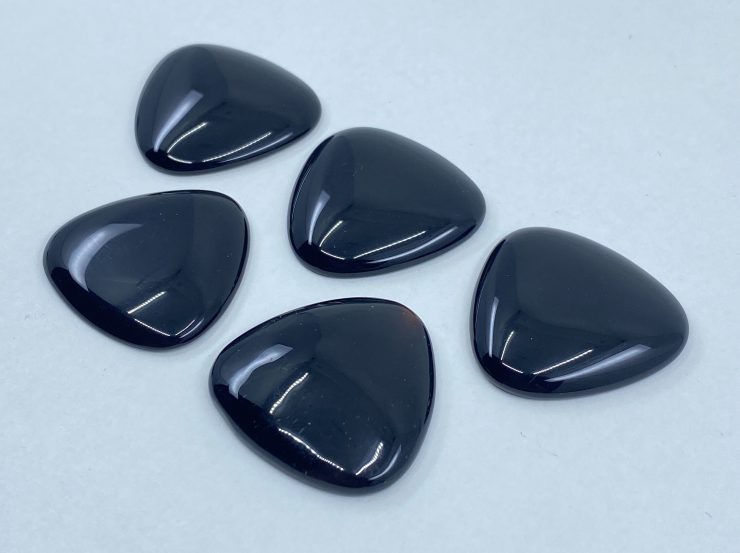 il fullxfull.3179446408 pbzm 1 scaled Black Onyx Fancy Pear Shaped Back Drilled Cabochon Gemstones in 24mm for Jewellery Making