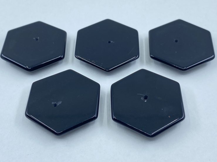 il fullxfull.3179680352 br0w scaled Black Onyx Fancy Hexagon Back Drilled Cabochon Gemstones in 24mm for Jewellery Making