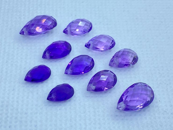 il fullxfull.3181268106 kfcm scaled Amethyst Double Sided Faceted Checker Board Pear Shape Gemstones With 1mm Hole in Assorted Sizes from 8x6mm to 16x11mm for Jewellery Making