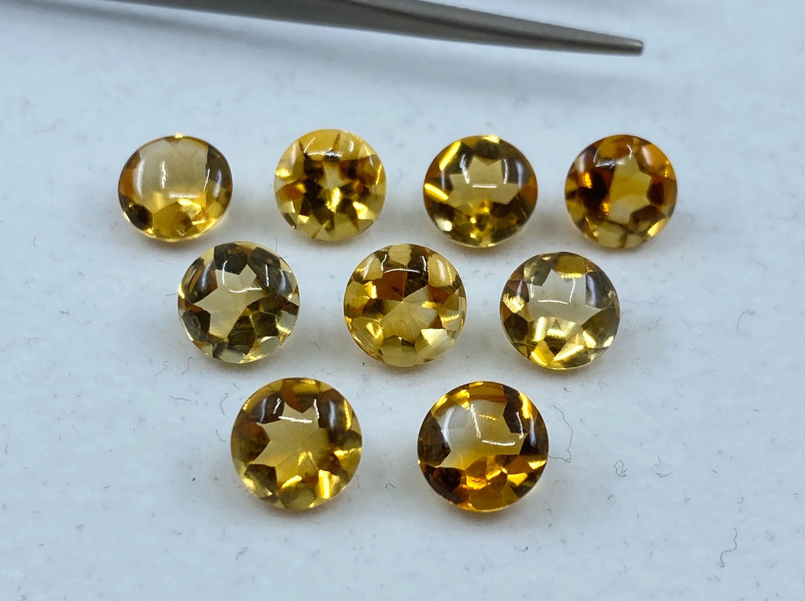 il fullxfull.3185914723 f6qr scaled Citrine Buff Top (Cabochon Top AND Faceted Bottom) Round Shape Loose Gemstones in 7mm, 8mm & 10mm for Jewellery Making