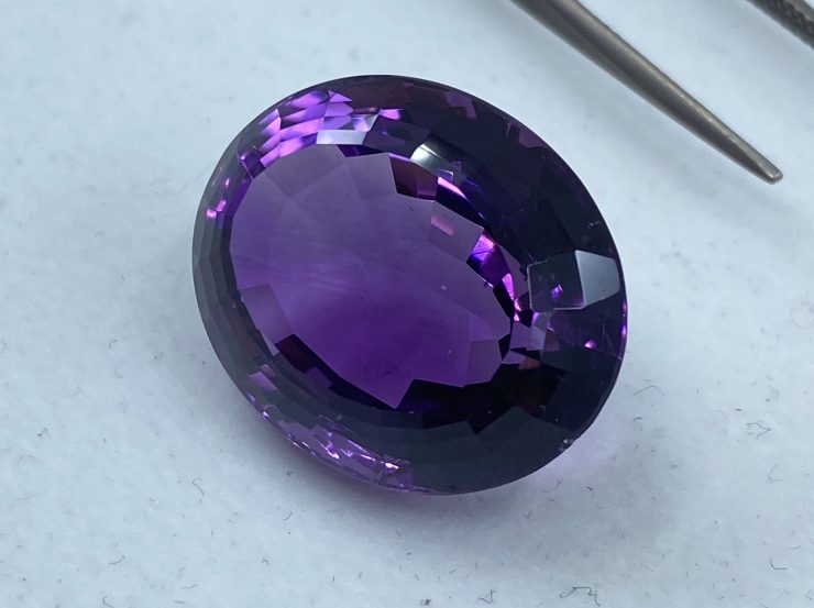 il fullxfull.3185950619 p1o4 scaled 37.68cts Brazilian Amethyst Natural Faceted Large Oval Shape Loose Gemstone For Jewellery Making 23x19.4mm