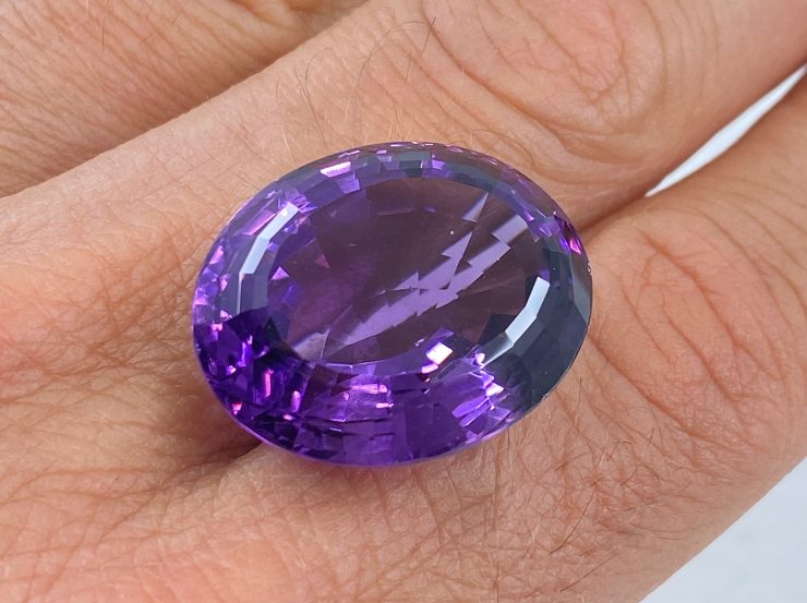 il fullxfull.3185950667 irvf scaled 37.68cts Brazilian Amethyst Natural Faceted Large Oval Shape Loose Gemstone For Jewellery Making 23x19.4mm