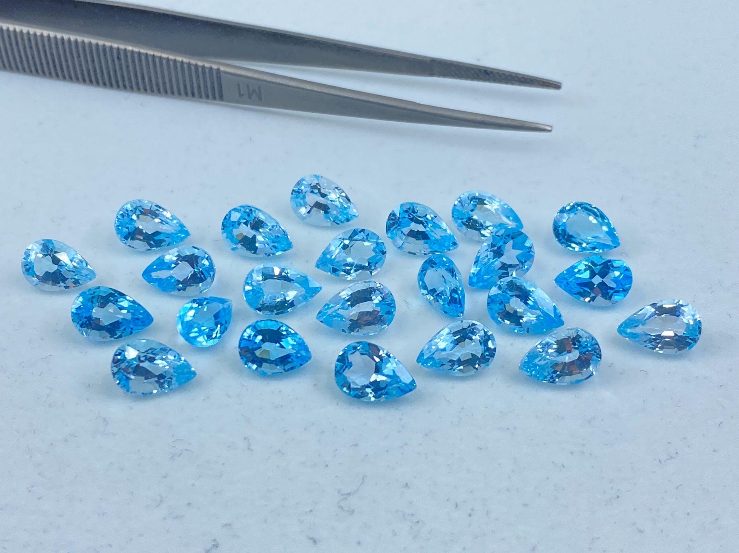 il fullxfull.3186239545 jp3q scaled Sky Blue Topaz Faceted Pear Shape Loose Gemstones in Assorted Sizes Ranging from 4x3mm to 15x6mm for Jewellery Making