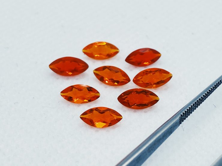 il fullxfull.3187184374 qffn scaled Mexican Fire Opal Faceted Marquise Cut Loose Gemstones in 6x3mm & 8x4mm