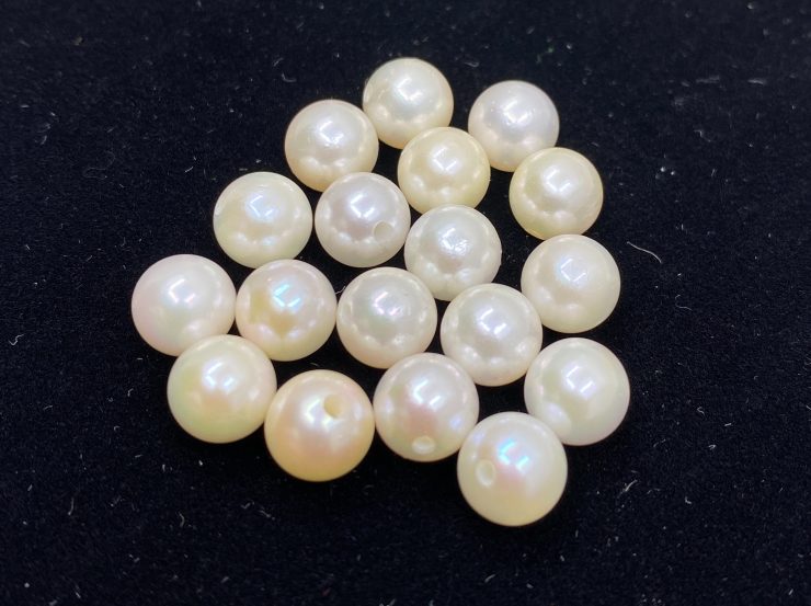 il fullxfull.3188587499 bdm2 scaled White Cultured Pearls (Japan) Full Round Half Drilled Loose Beads in Sizes From 2mm to 8.5mm For Jewellery Making (NOT freshwater pearls)