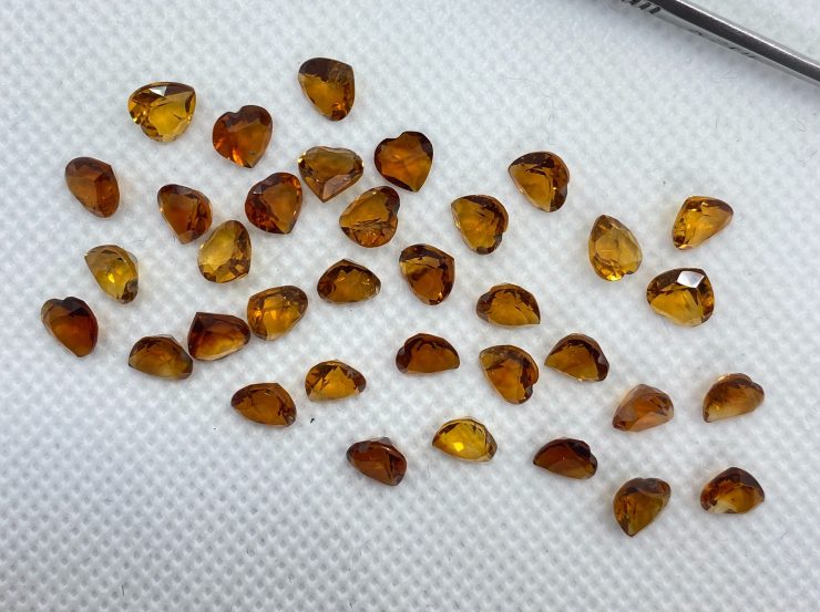 il fullxfull.3191119368 7bii scaled Madeira Citrine (Brazil) Faceted Heart Loose Gemstones In 5mm, 6mm & 7mm For Jewellery Making