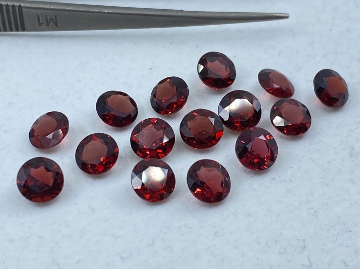 il fullxfull.3193661223 j53a scaled Garnet (Mozambique) Faceted Round Shape Loose Gemstones in Assorted Sizes ranging from 1.5mm to 8mm for Jewellery Making