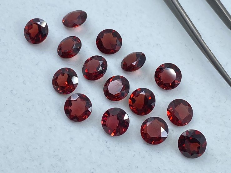 il fullxfull.3193661313 dqsu scaled Garnet (Mozambique) Faceted Round Shape Loose Gemstones in Assorted Sizes ranging from 1.5mm to 8mm for Jewellery Making