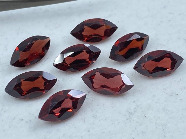 il fullxfull.3193679927 slik scaled Garnet (Mozambique) Faceted Marquise Loose Gemstones In Sizes Ranging From 4x2mm To 21x7mm For Jewellery Making