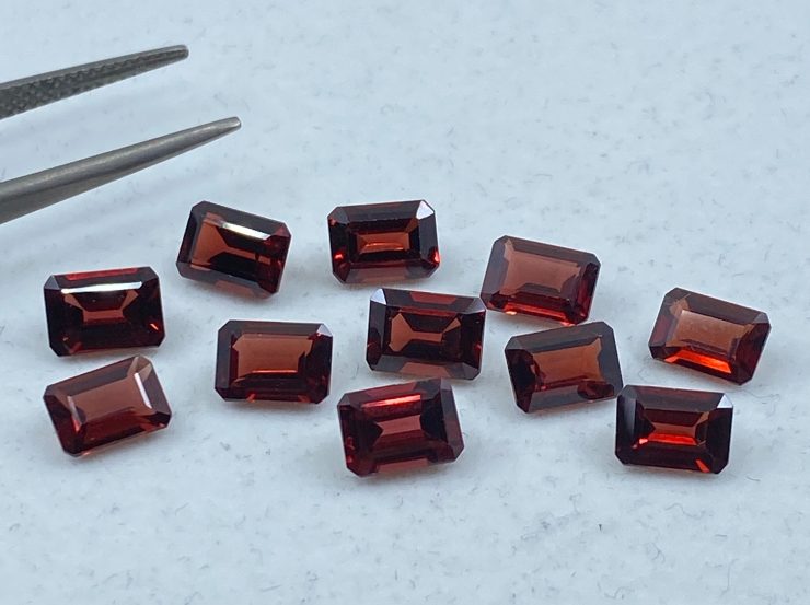 il fullxfull.3193682065 77yi scaled Garnet (Mozambique) Faceted Octagon Loose Gemstones In Sizes Ranging From 5x2.5mm to 10x8mm For Jewellery Making