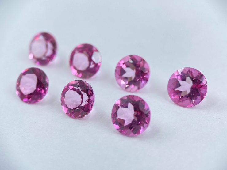 il fullxfull.3194819154 dtzt scaled Pink Topaz Faceted Round Shape Loose Gemstones in Assorted Sizes from 2.25mm to 3.75mm For Jewellery Making