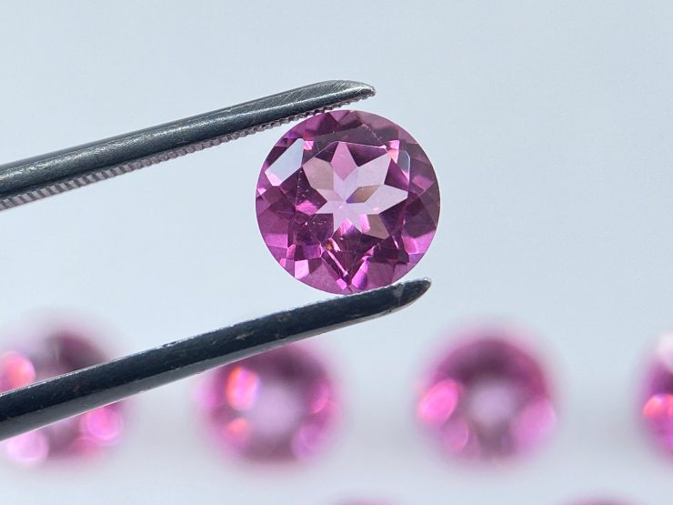 il fullxfull.3194819264 fhhq scaled Pink Topaz Faceted Round Shape Loose Gemstones in Assorted Sizes from 2.25mm to 3.75mm For Jewellery Making