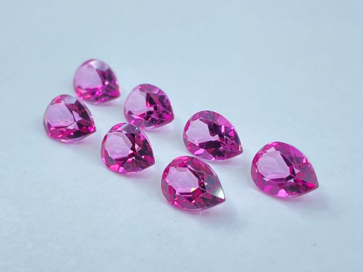 il fullxfull.3202627844 4tat scaled 10 Pieces of Pink Topaz Faceted Pear Shape Loose Gemstones Available in 6x4mm for Jewellery Making