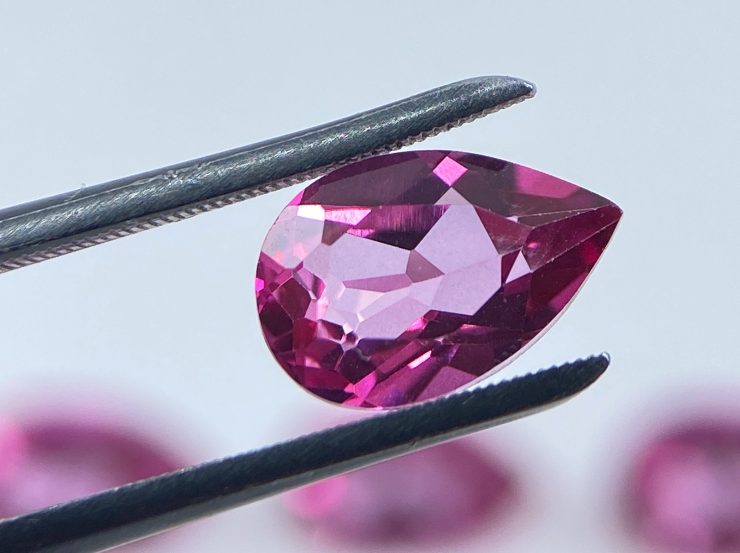 il fullxfull.3202628008 m23j scaled 10 Pieces of Pink Topaz Faceted Pear Shape Loose Gemstones Available in 6x4mm for Jewellery Making