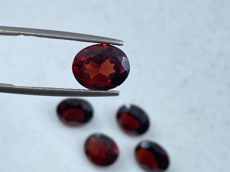 il fullxfull.3203835609 ntlp scaled Garnet (Mozambique) Faceted Oval Shape Loose Gemstones In Assorted Sizes From 5x3mm To 12x6mm For Jewellery Making