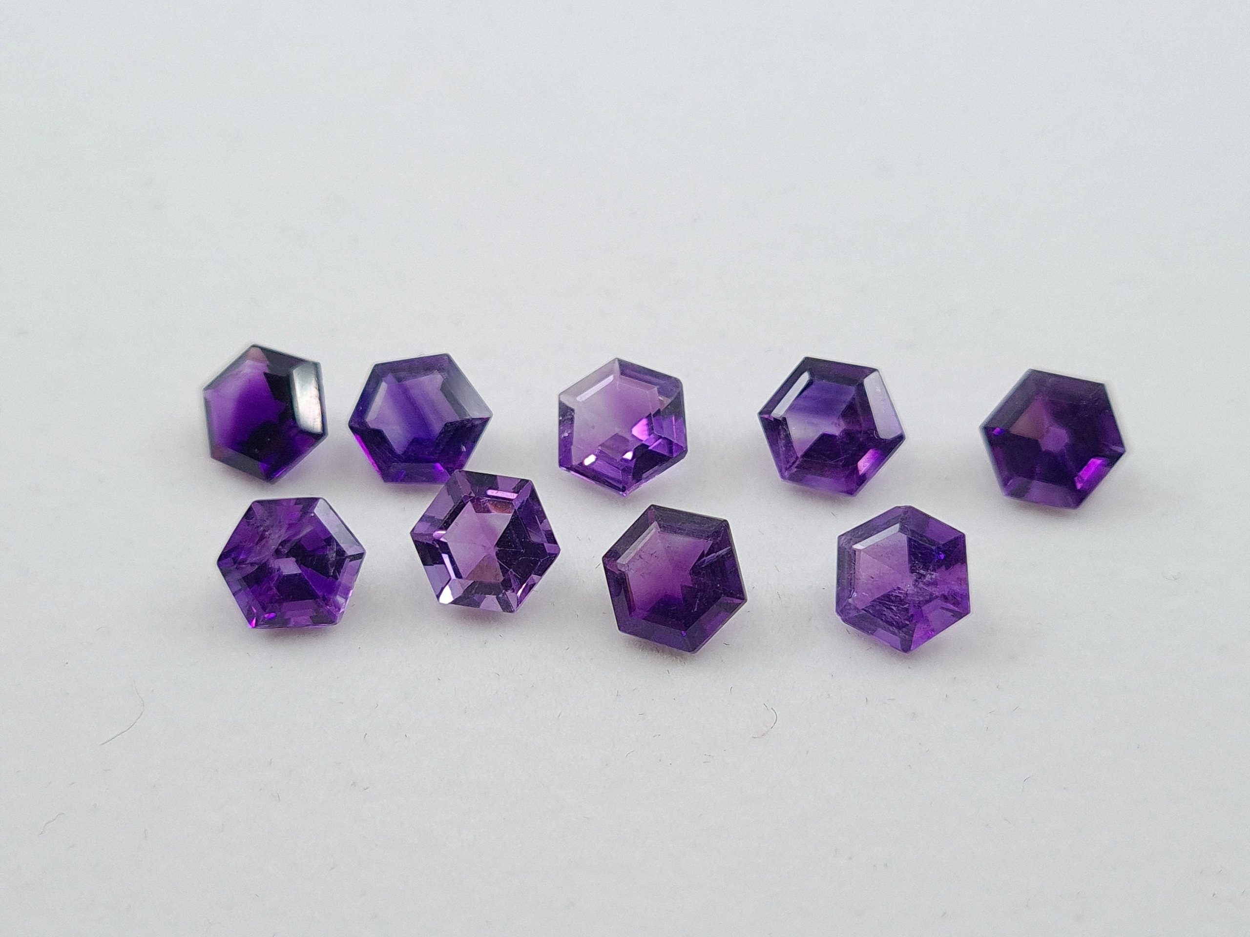 il fullxfull.3204016215 77v8 scaled Amethyst (African) Faceted Hexagon Shape Loose Gemstones First Quality in 5mm & 6mm for Jewellery Making