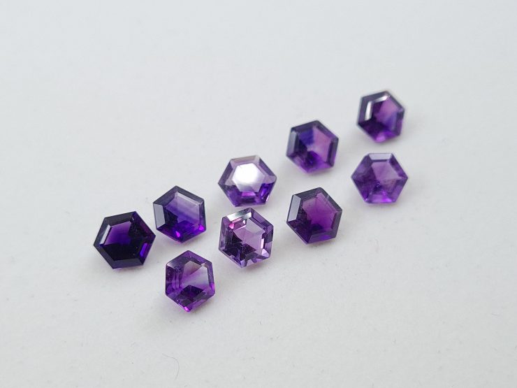 il fullxfull.3204016395 znwk scaled Amethyst (African) Faceted Hexagon Shape Loose Gemstones First Quality in 5mm & 6mm for Jewellery Making