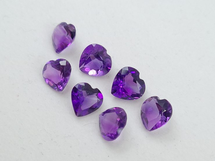 il fullxfull.3206892071 duw4 scaled Amethyst (African) Faceted Heart Shape Loose Gemstones in Assorted Sizes from 4mm to 8mm for Jewellery Making