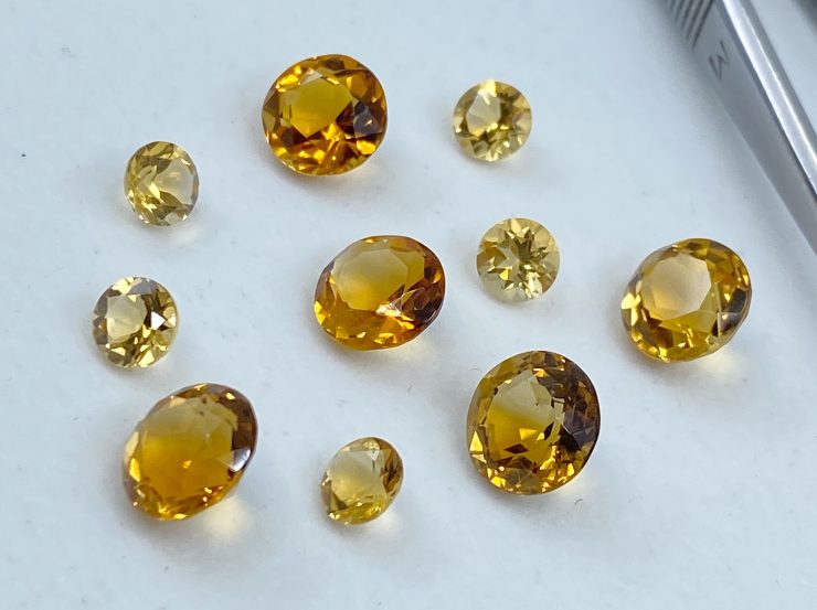 il fullxfull.3206985519 lrm6 scaled Citrine (Brazil) Natural Faceted Round Gemstones in Assorted Sizes Ranging from 1.5mm to 12mm for Jewellery Making